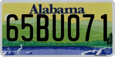 AL license plate 65BU071