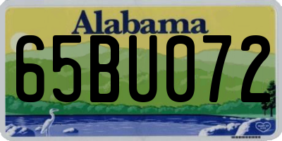 AL license plate 65BU072