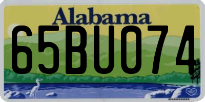 AL license plate 65BU074