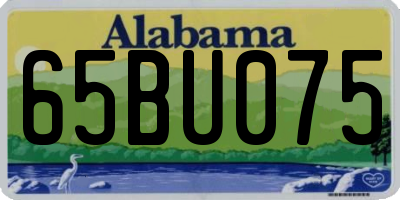 AL license plate 65BU075
