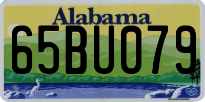 AL license plate 65BU079