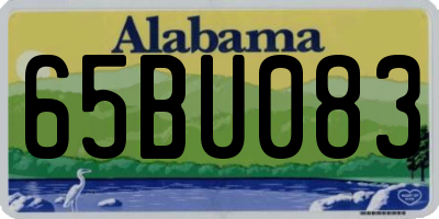 AL license plate 65BU083