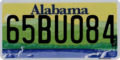 AL license plate 65BU084