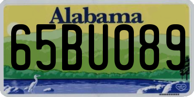 AL license plate 65BU089