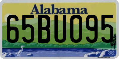 AL license plate 65BU095