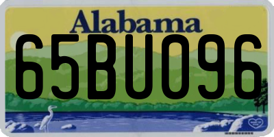 AL license plate 65BU096