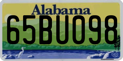 AL license plate 65BU098