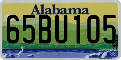 AL license plate 65BU105