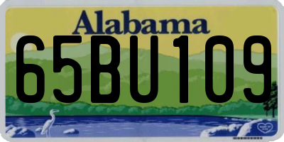 AL license plate 65BU109