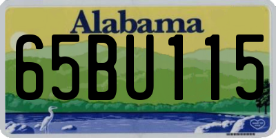 AL license plate 65BU115