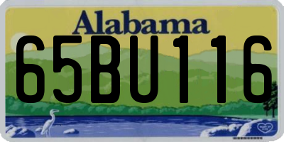 AL license plate 65BU116