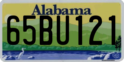 AL license plate 65BU121