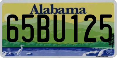 AL license plate 65BU125
