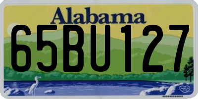 AL license plate 65BU127