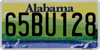 AL license plate 65BU128
