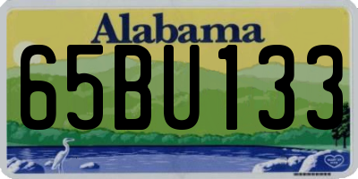 AL license plate 65BU133