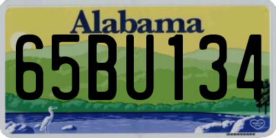 AL license plate 65BU134