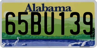 AL license plate 65BU139