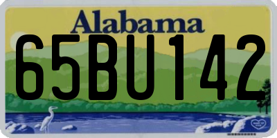AL license plate 65BU142