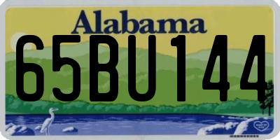 AL license plate 65BU144
