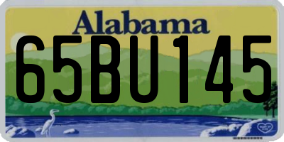 AL license plate 65BU145