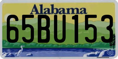 AL license plate 65BU153