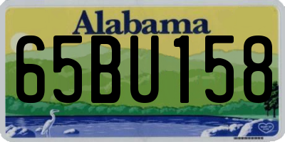 AL license plate 65BU158