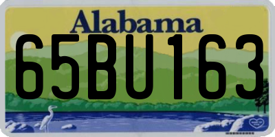 AL license plate 65BU163