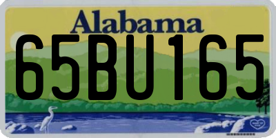 AL license plate 65BU165