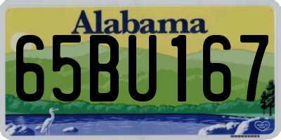 AL license plate 65BU167
