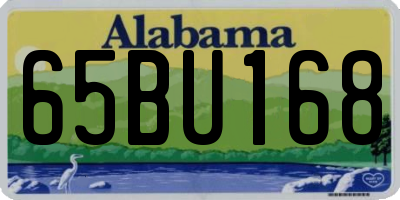 AL license plate 65BU168