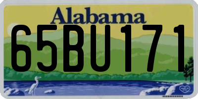 AL license plate 65BU171