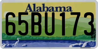 AL license plate 65BU173