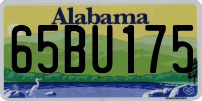 AL license plate 65BU175