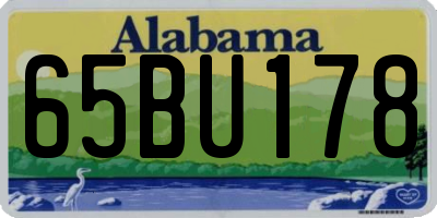 AL license plate 65BU178