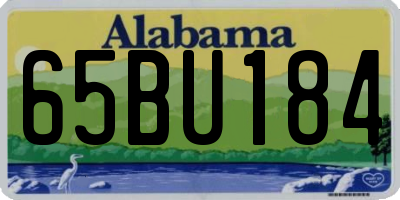 AL license plate 65BU184