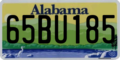 AL license plate 65BU185