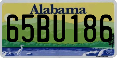 AL license plate 65BU186