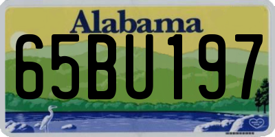 AL license plate 65BU197