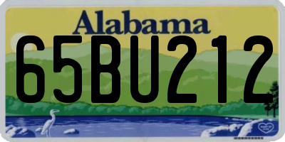 AL license plate 65BU212