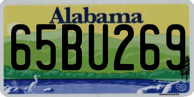 AL license plate 65BU269