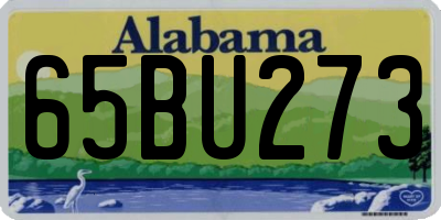 AL license plate 65BU273