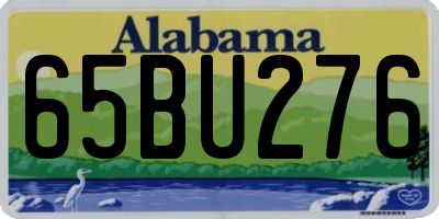 AL license plate 65BU276