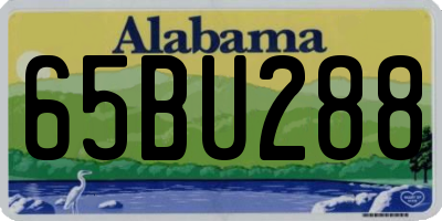 AL license plate 65BU288