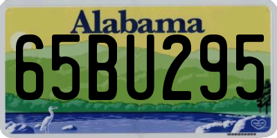 AL license plate 65BU295