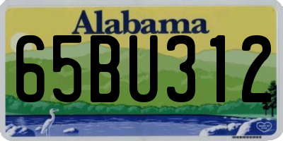 AL license plate 65BU312