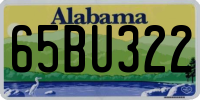 AL license plate 65BU322