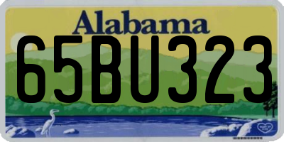 AL license plate 65BU323