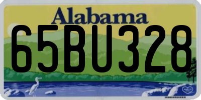 AL license plate 65BU328