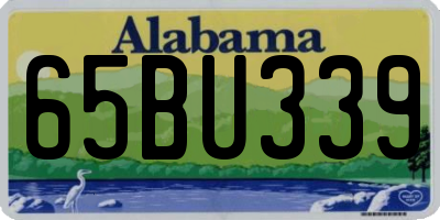 AL license plate 65BU339